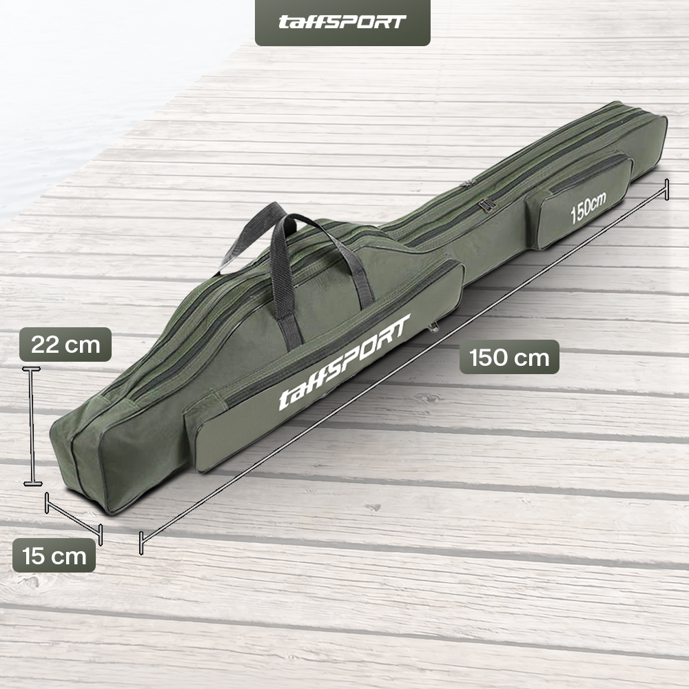 Gambar produk TaffSPORT Tas Pancing Joran Portable Fishing Bag 150cm - 1680D - 7