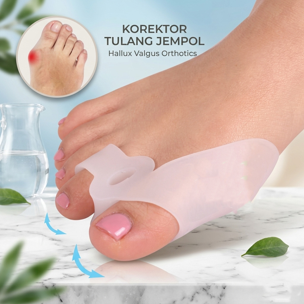 Gambar produk PUTIMI Sleeve Korektor Tulang Jempol Hallux Valgus Orthotics - FB13 - Utama