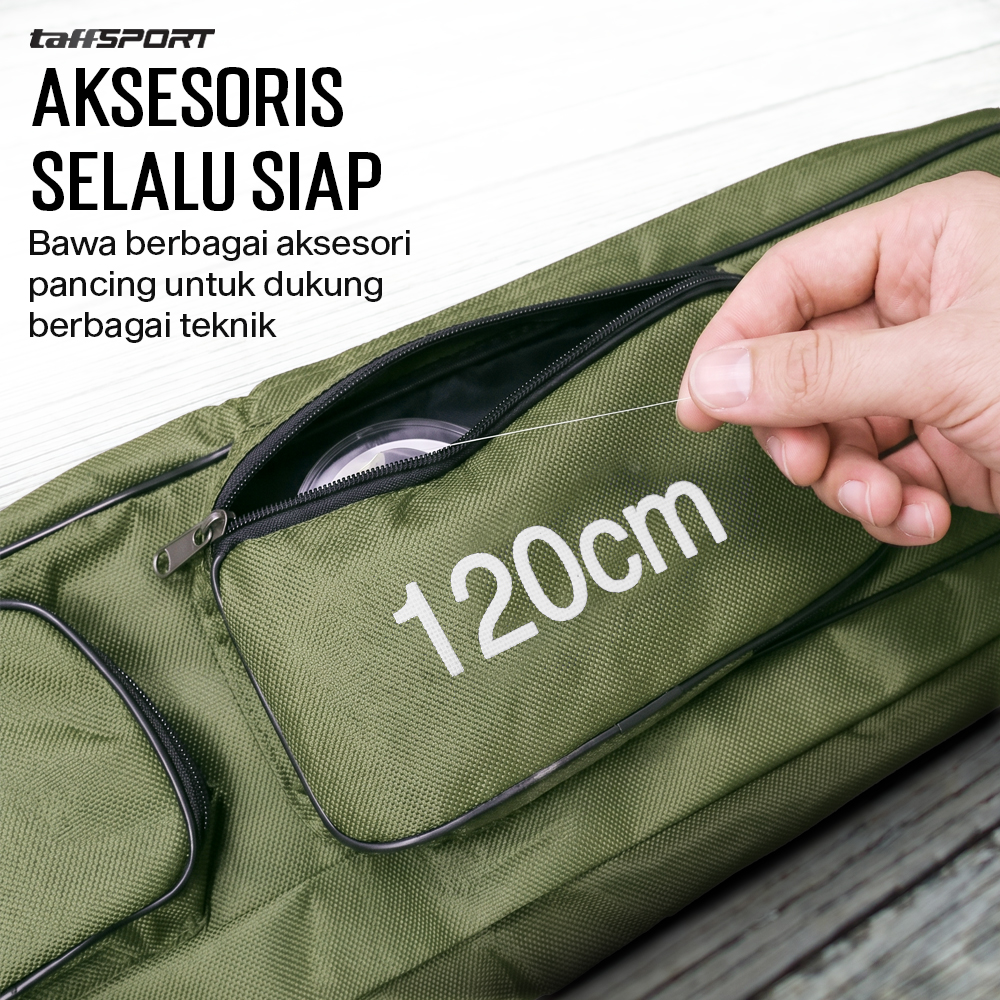 Gambar produk TaffSPORT Tas Pancing Joran Portable Fishing Bag 120cm - 1680D - 2