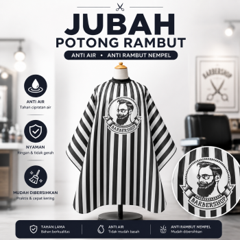 Biutte.co Jubah Apron Potong Rambut Kip Cape Salon Barbershop Anti Air - WB04