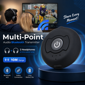 Gambar produk Multi-Point Audio Bluetooth Transmitter Wireless Device Connector - H-366T