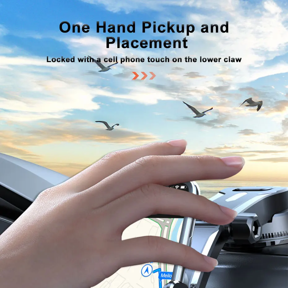 SEAMETAL Holder HP Mobil Flexible Arm 360 Rotation Car Phone Holder - HM-30 Gambar produk SEAMETAL Holder HP Mobil Flexible Arm 360 Rotation Car Phone Holder - HM-30 - 5
