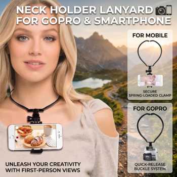 NEELU Neck Holder Lanyard Strap Kalung Leher for GoPro Smartphone - NL14