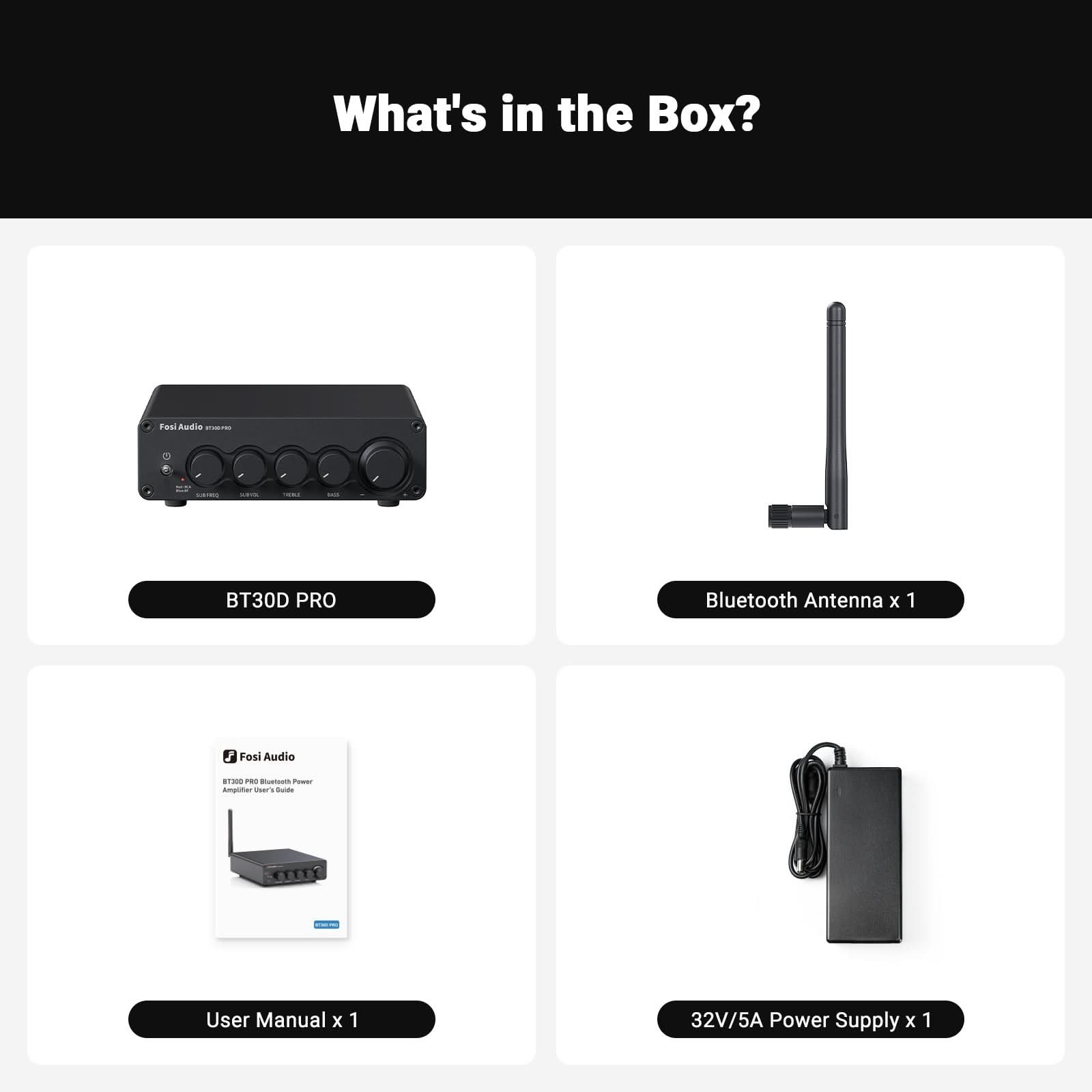 Fosi Audio Amplifier Bluetooth 5.0 HiFi 2.1 Channel 165x2+350W TPA3255 - BT30D PRO-MAX Gambar produk Fosi Audio Amplifier Bluetooth 5.0 HiFi 2.1 Channel 165x2+350W TPA3255 - BT30D PRO-MAX - 8