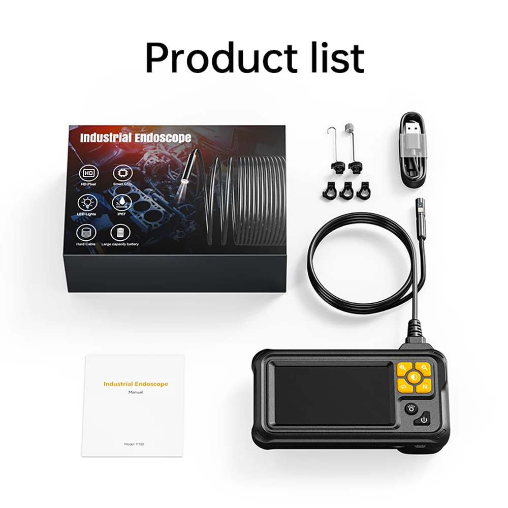 Taffware Kamera Endoskop Industrial Borescope 4.3 Inch IP67 2000mAh 5M - P100 Gambar produk Taffware Kamera Endoskop Industrial Borescope 4.3 Inch IP67 2000mAh 5M - P100 - 8