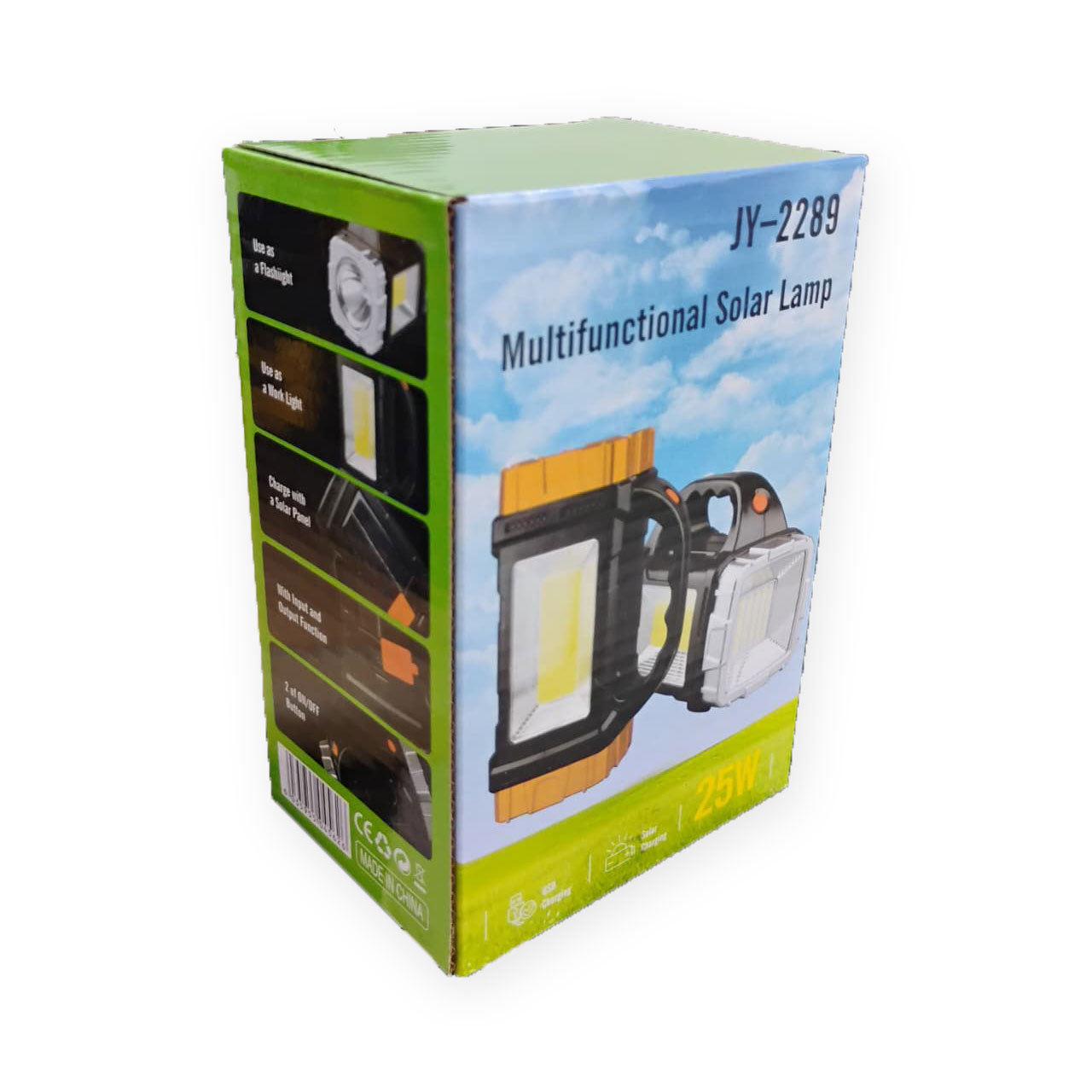 Rozoa Senter LED Camping Lamp Solar Power Bank Rechargeable - JY-2289 Gambar produk Rozoa Senter LED Camping Lamp Solar Power Bank Rechargeable - JY-2289 - Kemasan