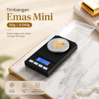 Gambar produk Kinopi Timbangan Emas Mini Digital Multifungsi 50g 0.001g - TL-128