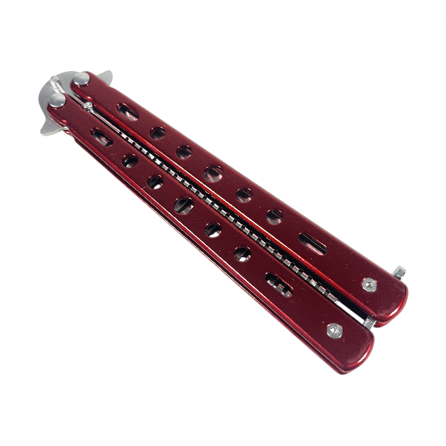 KNIFEZER Pisau Lipat Sisir Besi Butterfly Balisong Training Knife - LF-989 Gambar produk KNIFEZER Pisau Lipat Sisir Besi Butterfly Balisong Training Knife - LF-989 - 3
