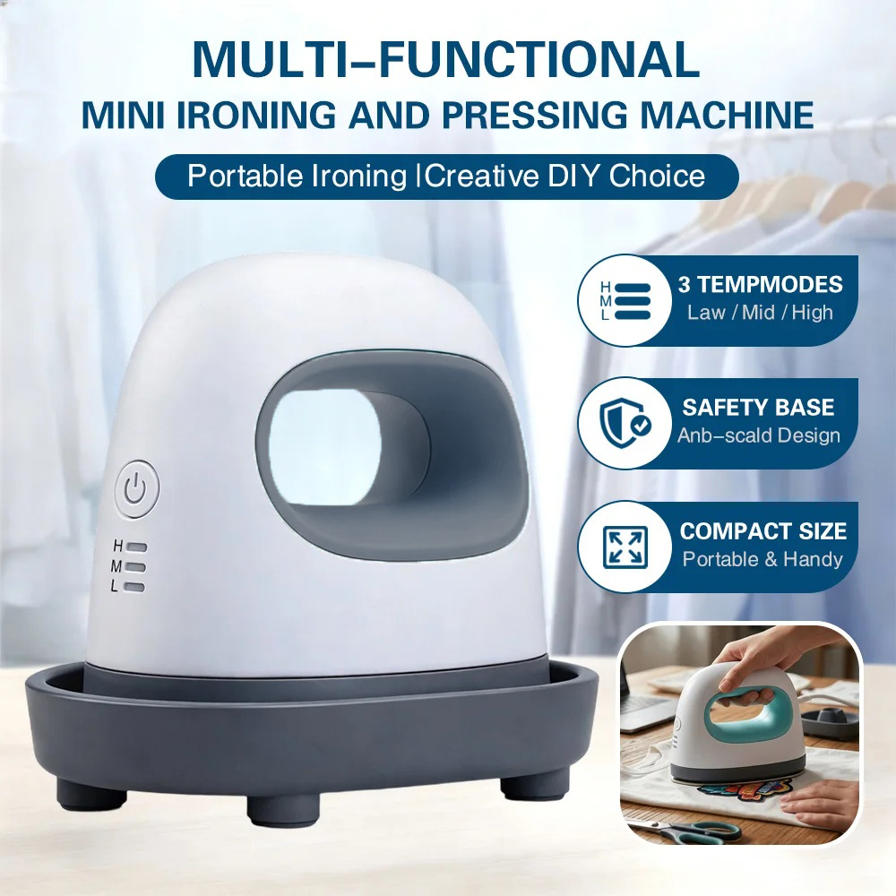 Taffware Mesin Heat Press Kaos Sablon Mini Adjustable Temperature 250W - AB106 Gambar produk Taffware Mesin Heat Press Kaos Sablon Mini Adjustable Temperature 250W - AB106 - Utama