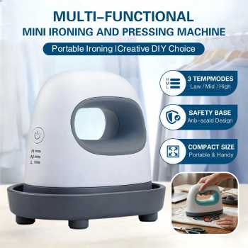 Taffware Mesin Heat Press Kaos Sablon Mini Adjustable Temperature 250W - AB106