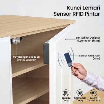 GIS SMART Kunci Lemari Sensor RFID Keyless Cabinet Door Lock - EM168