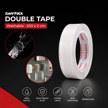 TaffPACK Double Tape Perekat Nano Gel Adhesive Washable Sticker - J007