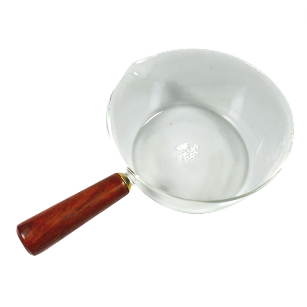 One Two Cups Panci Kaca Tahan Panas Api Borosilicate Glass Cooking Pot 600ml - W-70 Gambar produk One Two Cups Panci Kaca Tahan Panas Api Borosilicate Glass Cooking Pot 600ml - W-70 - 2