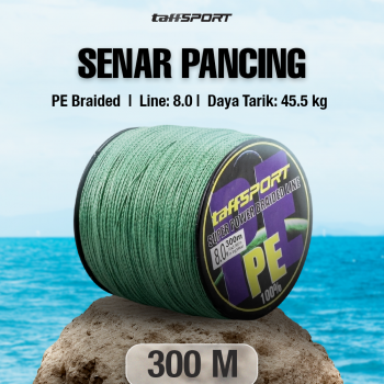 TaffSPORT Senar Tali Benang Pancing Fishing Line PE Braided 300M - TF102