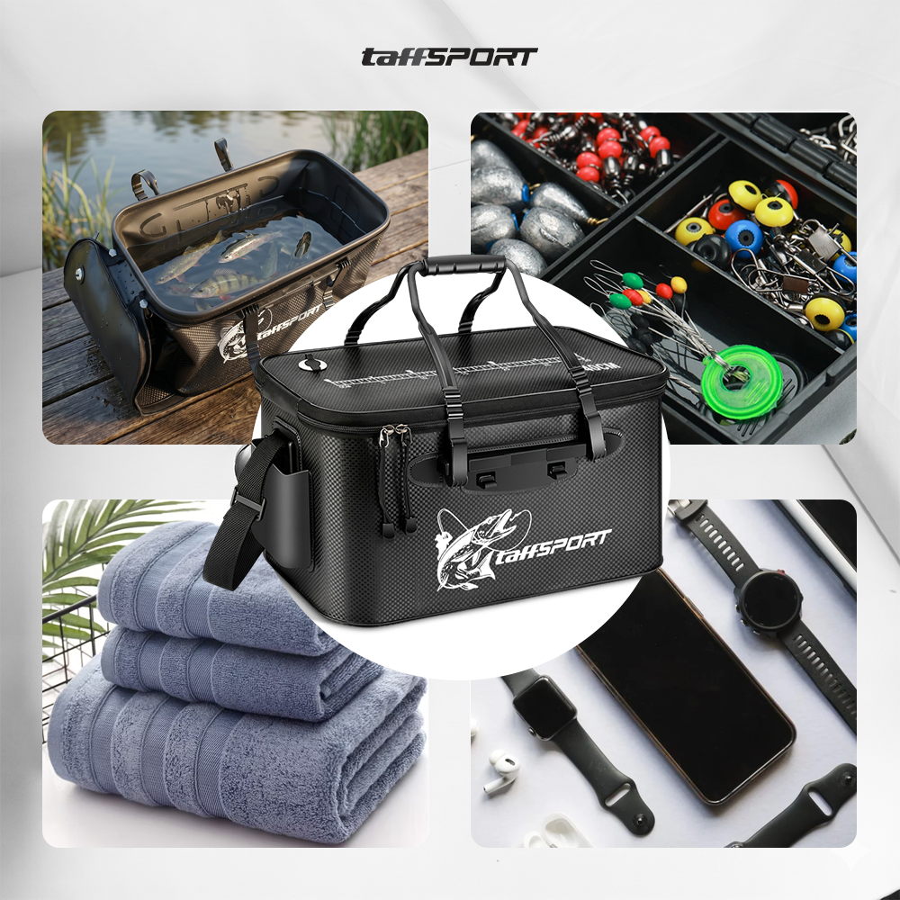 TaffSPORT Tas Pancing Ember Lipat Waterproof EVA Fishing Bucket S - INU121 Gambar produk TaffSPORT Tas Pancing Ember Lipat Waterproof EVA Fishing Bucket S - INU121 - 5
