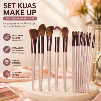 Biumax Kuas Make Up Wajah Face Make Up Brush Set 13 PCS - MAG55
