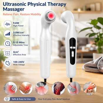 Kaxilu Alat Pijat Terapi Fisik Ultrasonik Fisioterapi Portable 9.6W - Jn75