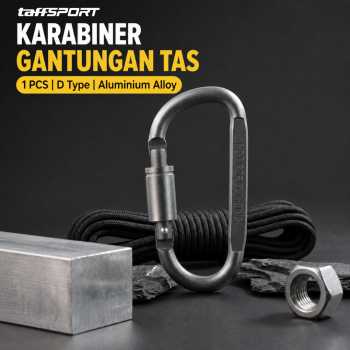 TaffSPORT Karabiner Gantungan Tas Outdoor Quickdraw Aluminium Alloy - AT76
