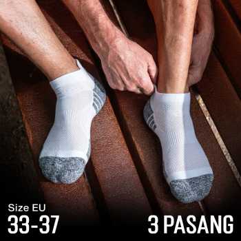 UG Kaos Kaki Ankle Olahraga Breathable Sock Unisex 33-37 3 Pasang - UP6-014