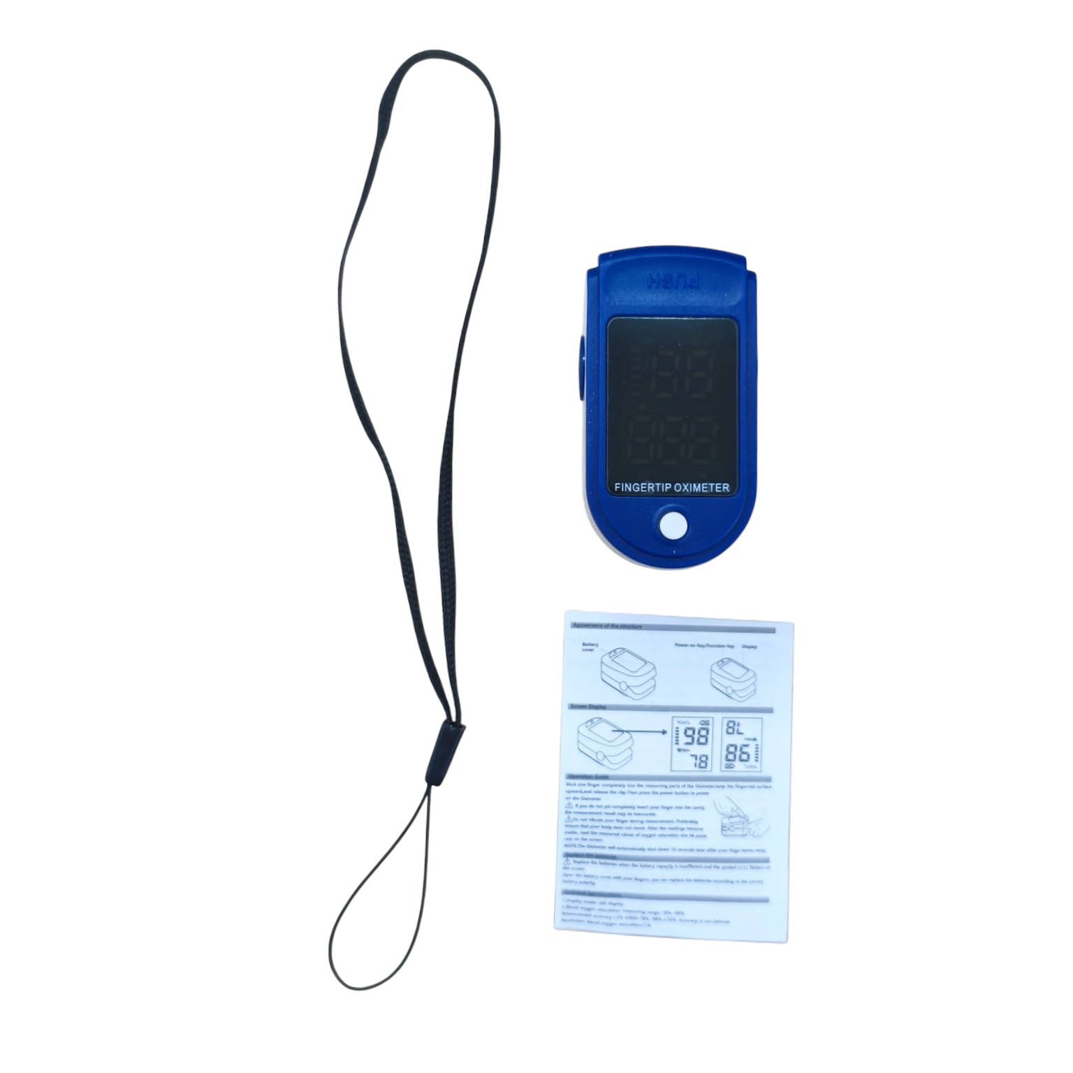 TaffOmicron Fingertip Pulse Oximeter Ukur Saturasi O2 Darah Gen 2 LED - LK87 Gambar produk TaffOmicron Fingertip Pulse Oximeter Ukur Saturasi O2 Darah Gen 2 LED - LK87 - 8