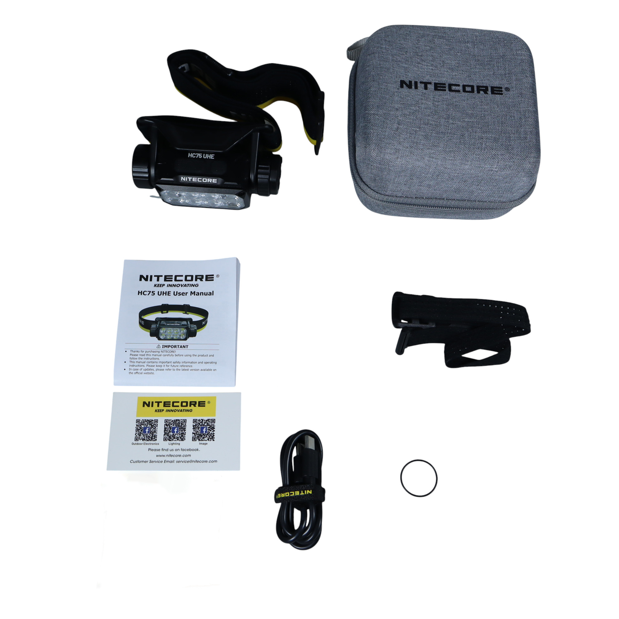 NITECORE Senter Kepala Headlamp 32 UHE LED 3000 Lumens 5500mAh IP68 - HC75 UHE Gambar produk NITECORE Senter Kepala Headlamp 32 UHE LED 3000 Lumens 5500mAh IP68 - HC75 UHE - 8