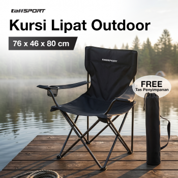 Gambar produk TaffSPORT Kursi Lipat Outdoor Camping Portable Foldable Oxford 600D - FS01
