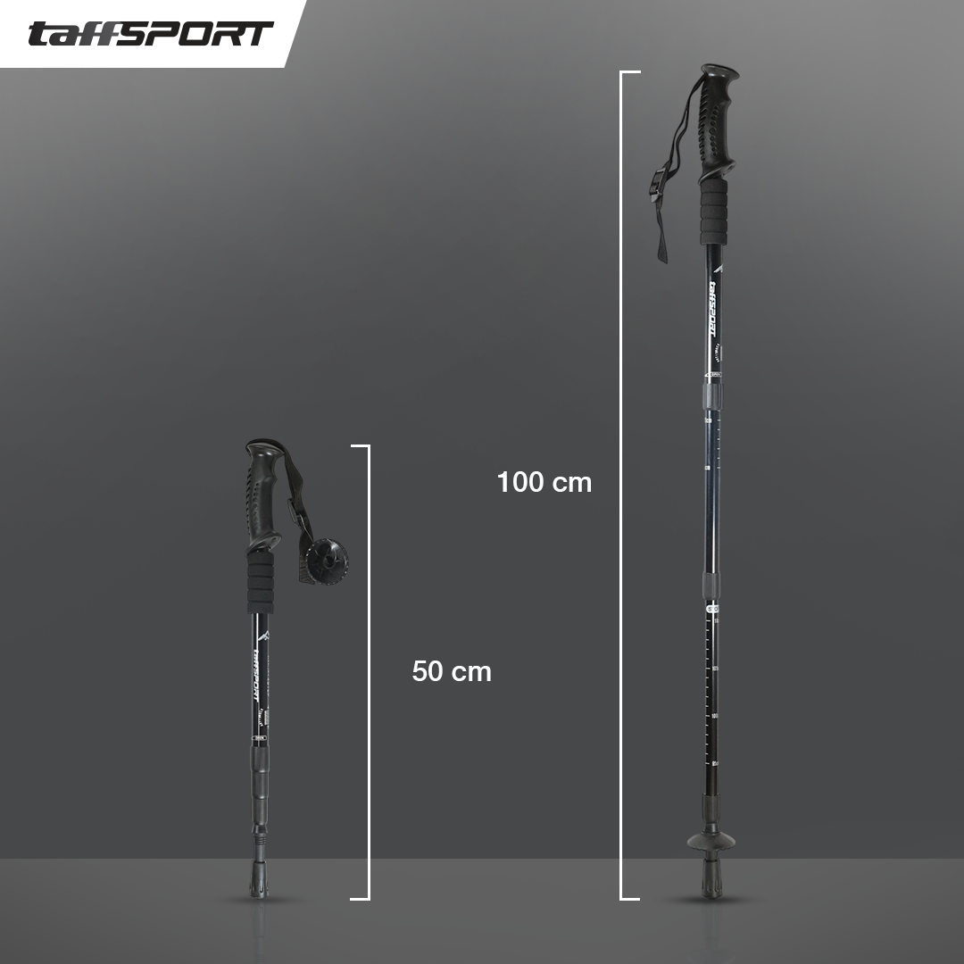 TaffSPORT Tongkat Hiking Telescopic Trekking Pole Aluminium 110cm - E4103 Gambar produk TaffSPORT Tongkat Hiking Telescopic Trekking Pole Aluminium 110cm - E4103 - 8