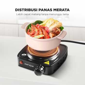 Gambar produk TaffHOME Kompor Listrik 1 Tungku Mini Portable Hot Plate 500W - DLD-101B - 3