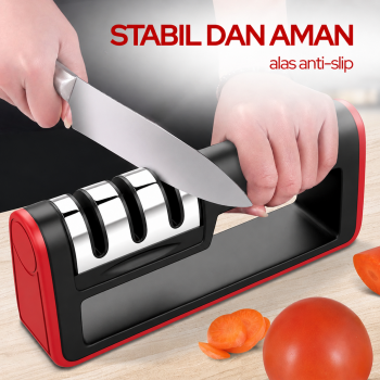 Gambar produk BEEMSK Pengasah Pisau Diamond Sharpening Wetstone 3 Stages - BM301 - 2