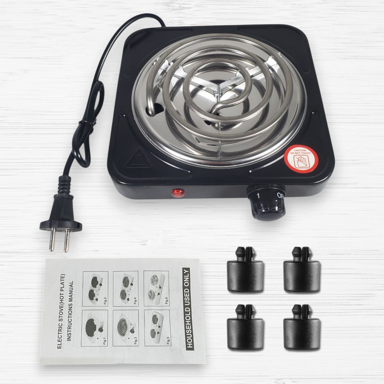 Gambar produk IXAN Kompor Listrik 1 Tungku Single Burner Coil Hot Plate 1000W - JX-100W - 6