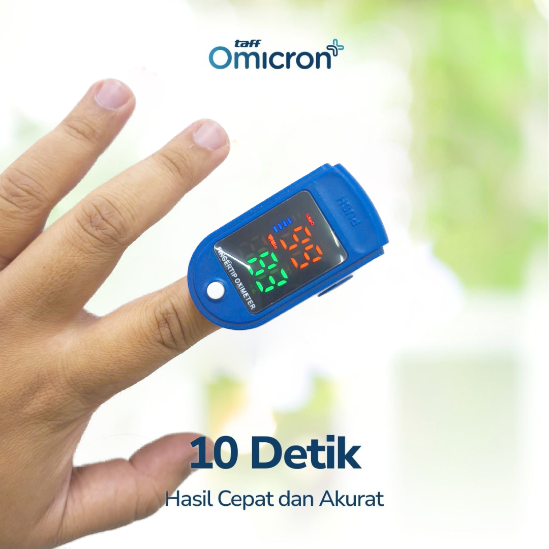 TaffOmicron Fingertip Pulse Oximeter Ukur Saturasi O2 Darah Gen 2 LED - LK87 Gambar produk TaffOmicron Fingertip Pulse Oximeter Ukur Saturasi O2 Darah Gen 2 LED - LK87 - 1