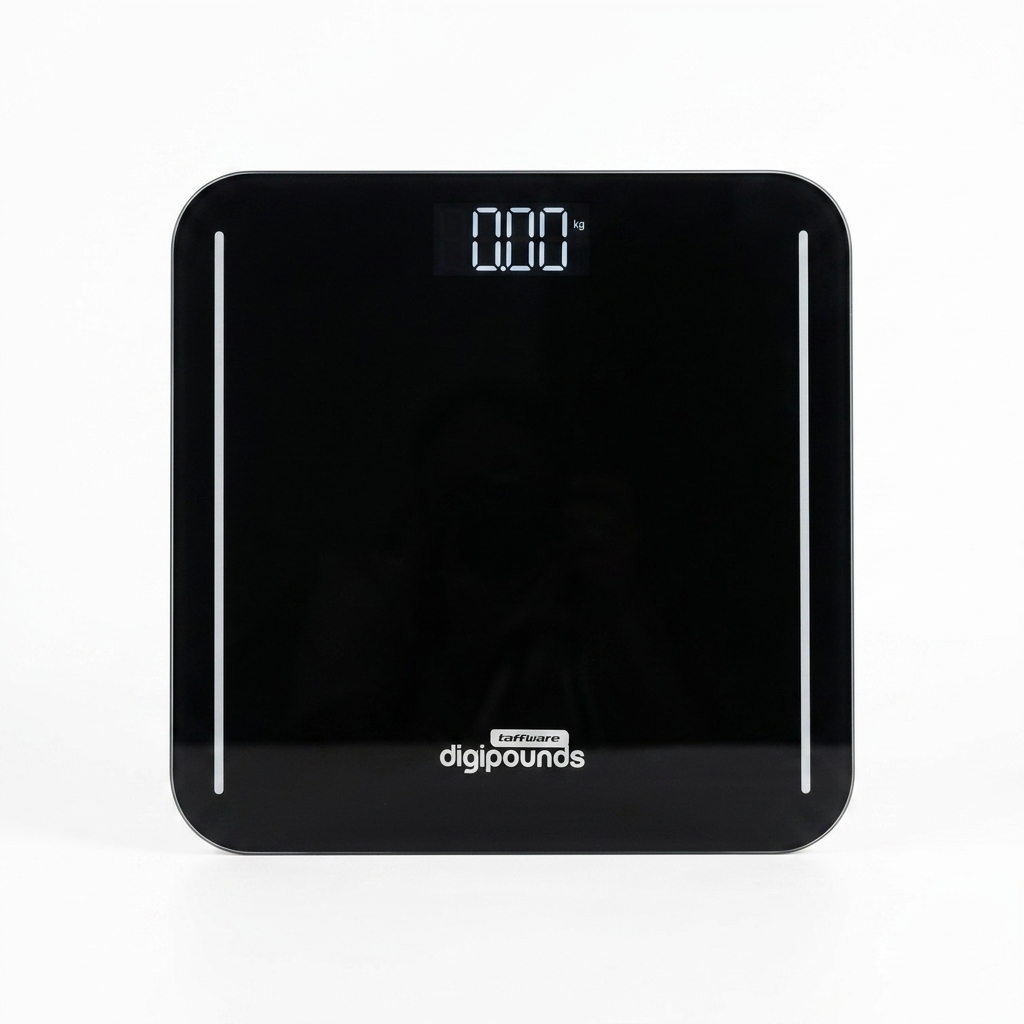 Taffware Digipounds Timbangan Badan Digital Scale Tempered Glass 180kg - B7089 Gambar produk Taffware Digipounds Timbangan Badan Digital Scale Tempered Glass 180kg - B7089 - 1