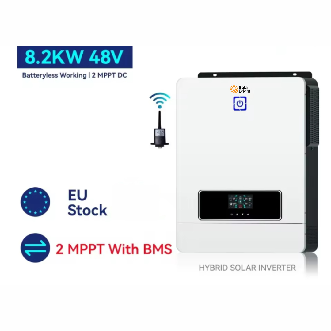 SolaBright Inverter Solar Controller Hybrid DC 48V to AC 230V 8.2KW - XS906 Gambar produk SolaBright Inverter Solar Controller Hybrid DC 48V to AC 230V 8.2KW - XS906 - 1