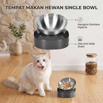 OMEKA Tempat Makan Hewan Peliharaan Kucing Anjing Feeding - ORM10