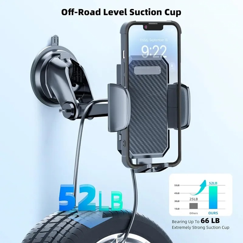 DUSOO Holder HP Mobil Flexible Arm 360 Rotation Car Phone Holder - HM-20 Gambar produk DUSOO Holder HP Mobil Flexible Arm 360 Rotation Car Phone Holder - HM-20 - 6