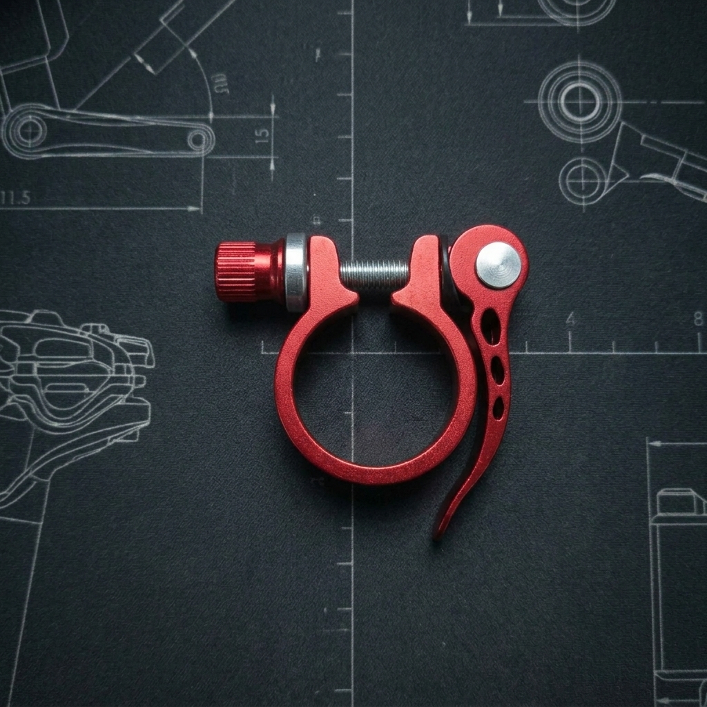 TaffSPORT Seat Post Clamp Sepeda Quick Release 31.8mm for 27.2/28.6mm - S2 Gambar produk TaffSPORT Seat Post Clamp Sepeda Quick Release 31.8mm for 27.2/28.6mm - S2 - 2