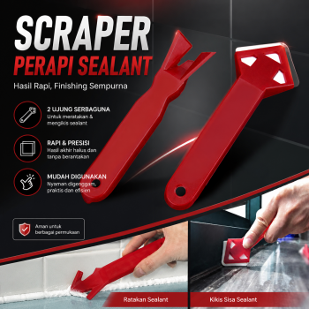 Balight Alat Pembersih Perapi Lem Silikon Sealant Tool Scraper