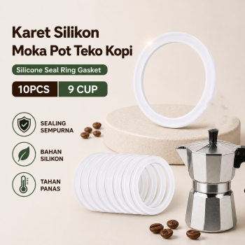 Jayce Karet Silikon Moka Pot Teko Kopi Silicone Seal Gasket 10 PCS - Z20-10