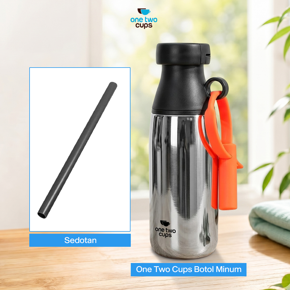 One Two Cups Botol Minum Tumbler Air BPA Free Stainless Steel 520ml - CL520 Gambar produk One Two Cups Botol Minum Tumbler Air BPA Free Stainless Steel 520ml - CL520 - 8