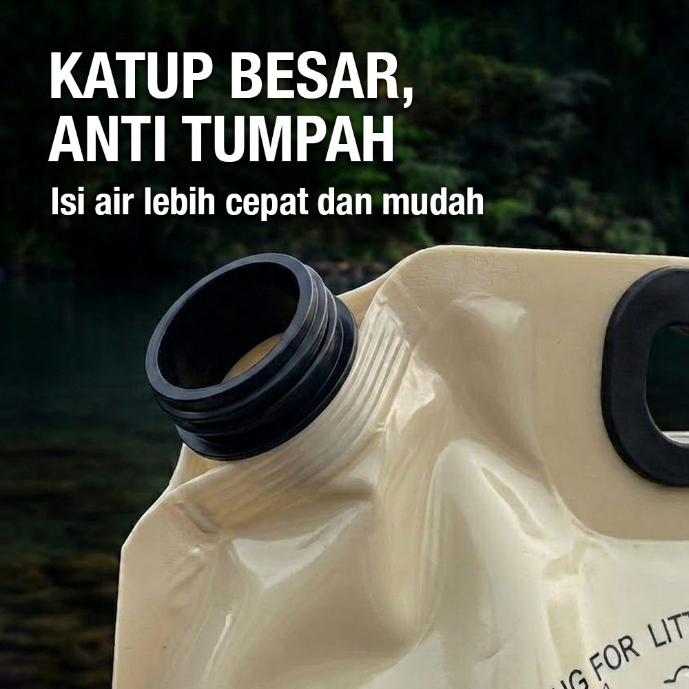 WATORU Kantong Air Minum Lipat Multifungsi Portable Water Bag Keran 8L - SD-8 Gambar produk WATORU Kantong Air Minum Lipat Multifungsi Portable Water Bag Keran 8L - SD-8 - 2