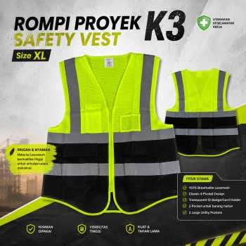 SPARDWEAR Rompi Proyek K3 Safety Vest Reflective High Visibility - 316