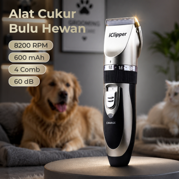 iClipper Alat Cukur Bulu Hewan Anjing Kucing Domba 8200RPM 600mAh - 938