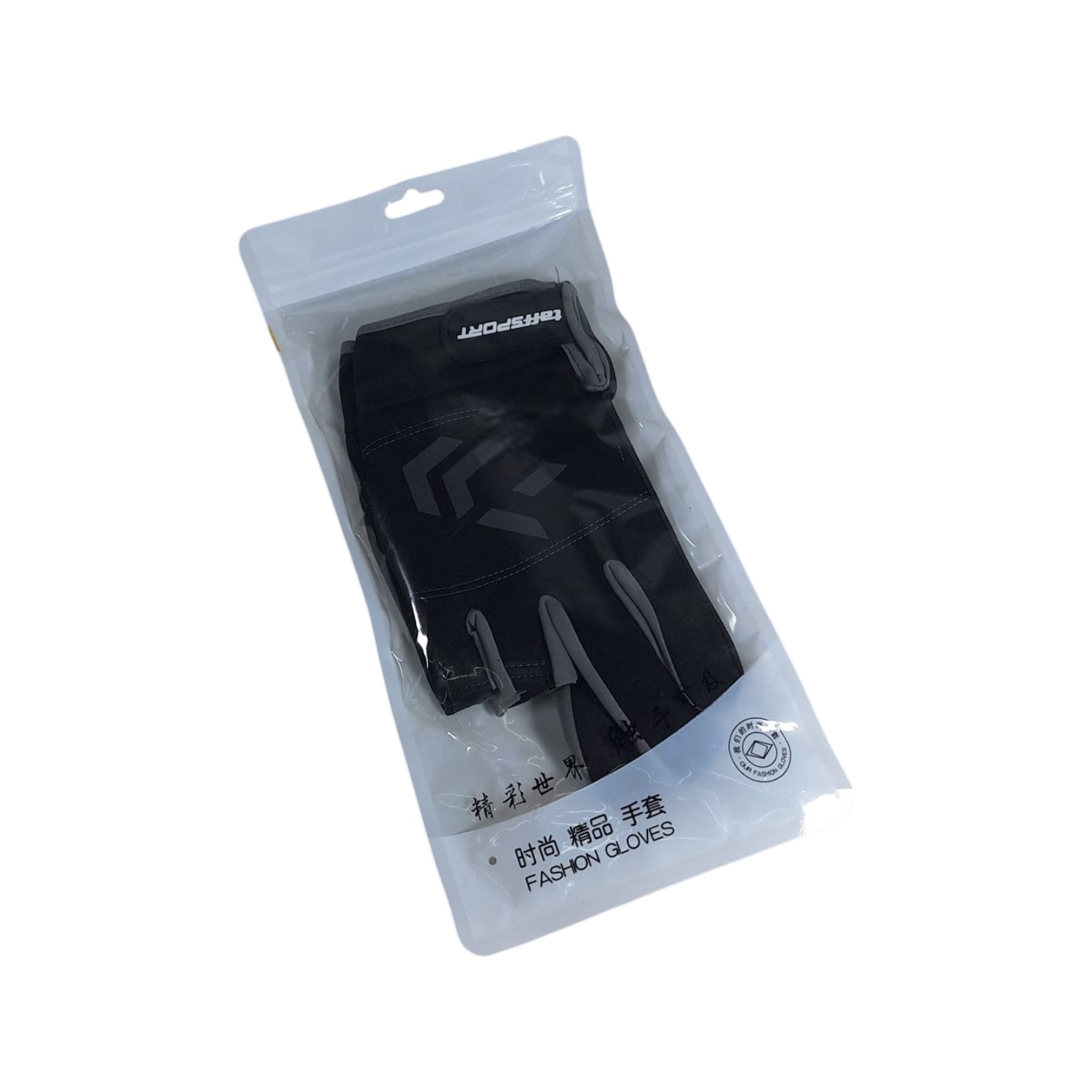 TaffSPORT Sarung Tangan Mancing Breathable Glove Half Finger 1 Pair - DW-GRTX Gambar produk TaffSPORT Sarung Tangan Mancing Breathable Glove Half Finger 1 Pair - DW-GRTX - Kemasan