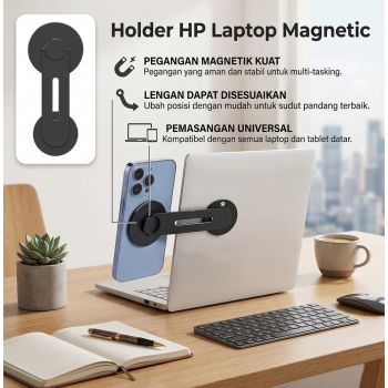 BMAD Holder HP Laptop Monitor Magnetic Adjustable Phone Holder - YW-21B