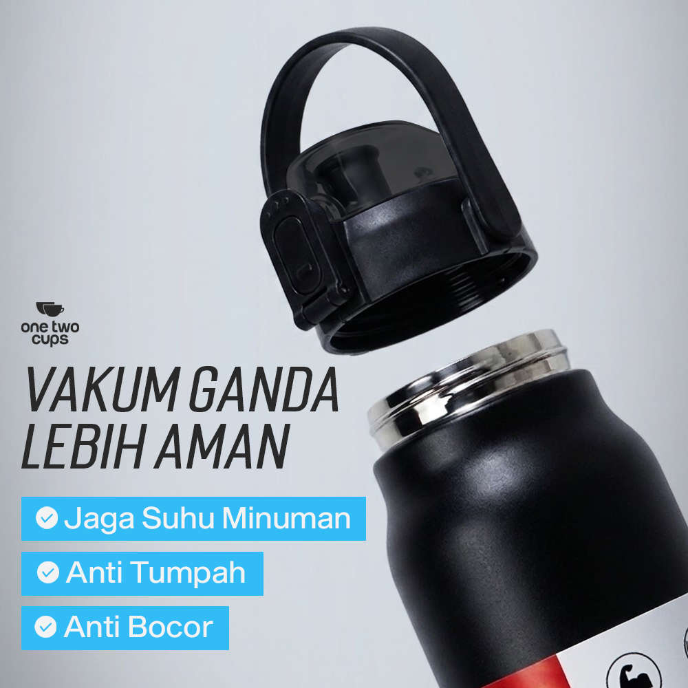 One Two Cups Botol Minum Tumbler Air Panas Dingin Double Spout 1.7L - ZY269 Gambar produk One Two Cups Botol Minum Tumbler Air Panas Dingin Double Spout 1.7L - ZY269 - 2