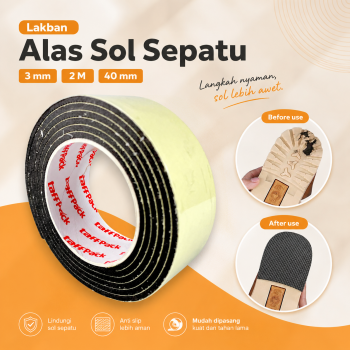 TaffPACK Lakban Alas Sol Sepatu Anti Licin EVA Sticker Outsole Tape - UT2