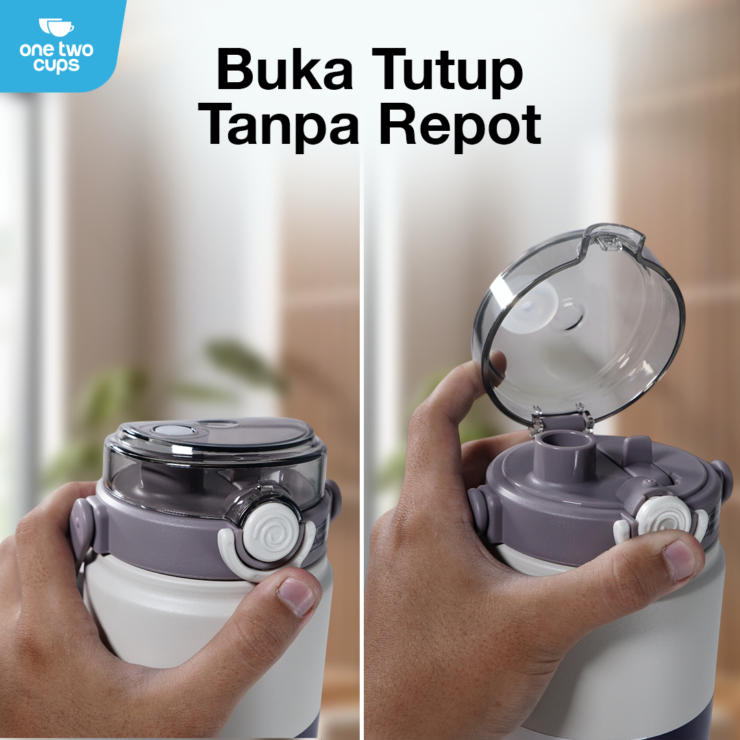 One Two Cups Botol Minum Tumbler Air Panas Dingin Double Spout 1.2L - SP-602 Gambar produk One Two Cups Botol Minum Tumbler Air Panas Dingin Double Spout 1.2L - SP-602 - 5