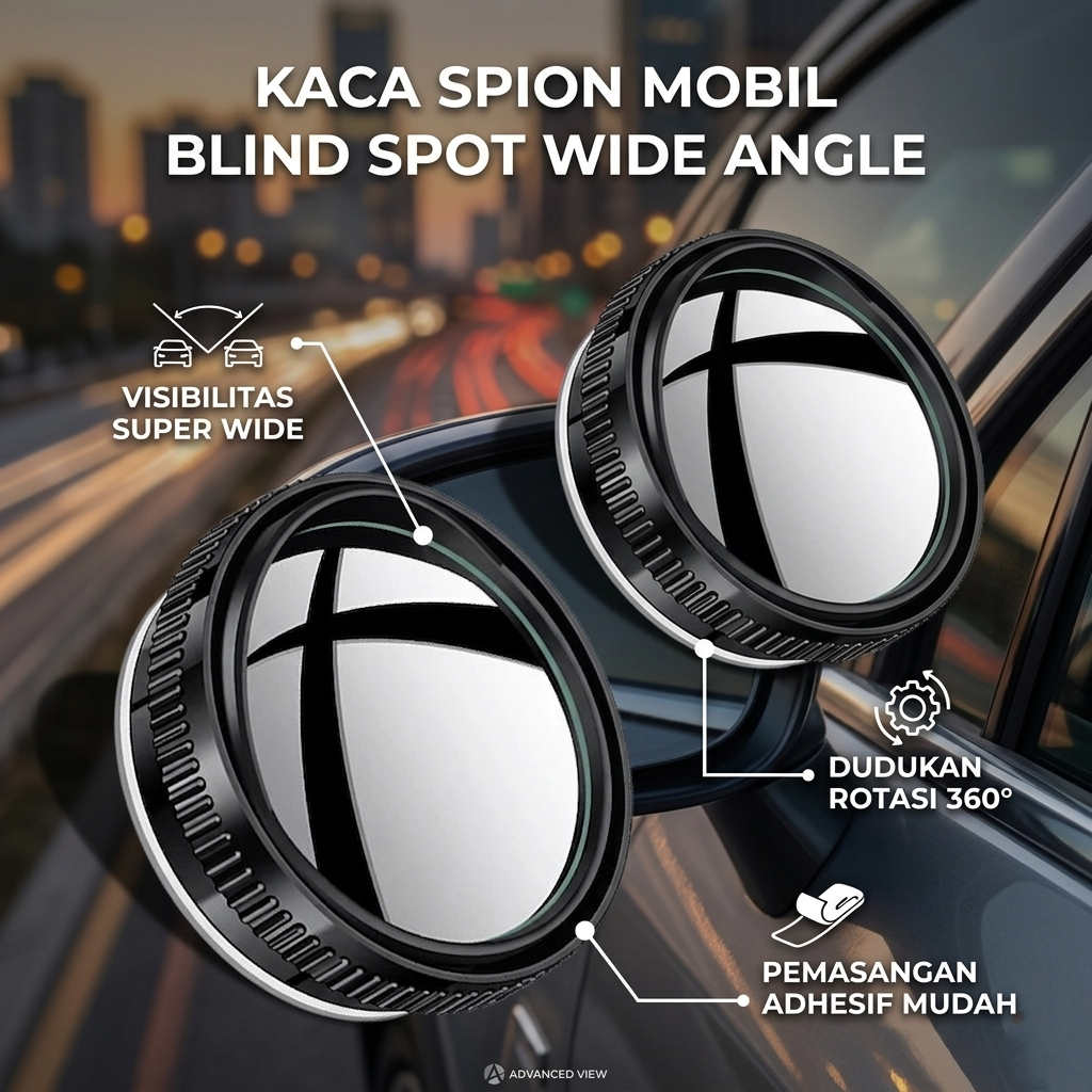 SEAMETAL Kaca Spion Mobil Blind Spot Wide Angle Rear View Mirror - JC-027 Gambar produk SEAMETAL Kaca Spion Mobil Blind Spot Wide Angle Rear View Mirror - JC-027 - Utama