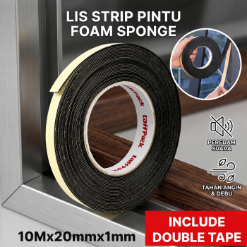 TaffPACK Lis Strip Pintu Door Foam Sponge Rubber Seal - KK-062