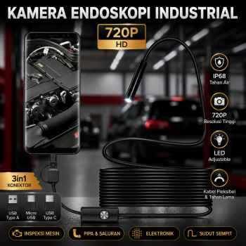 ANTOOTAN 3in1 Kamera Endoskopi Industrial Endoscope Micro USB - AN98